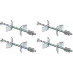 4x Vis Relieuse Pour Plan De Travail M6 X 150mm Avec étrier Fixation Ferrure Assemblage Jonction Panneaux Bois Meuble Lit Goujon Connecteur