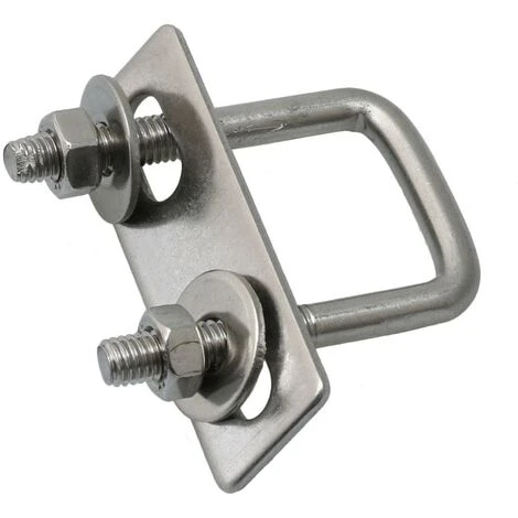 Boulons D'écrousses De 6 Mm De Diamètre Boulons En U Avec Plaques Arrière-boulle En U Pour La Fixation Du Tuyau 4 Boulons D'écrousses De 6 Mm De Diamètre Boulons En U Avec Plaques Arrière-boulle En U Pour La Fixation Du Tuyau – Image 2