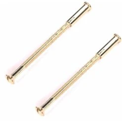 2x Vis Relieuse M4 Longueur Sécable 35 à 65mm Idéal Assemblage Raccord Porte Meuble Maison, Laitonné