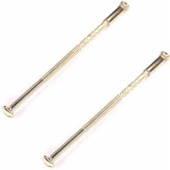 2x Vis Relieuse Antivol M4 Longueur Sécable 60 à 95mm Idéal Assemblage Raccord Porte Meuble Maison, Laitonné