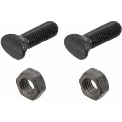 2x Boulon De Charrue Avec écrou En Acier Avec Col Fraisé Carré Fixation Liaison Protection Assemblage Tracteur Machine Engin Agricole, M8 X 33mm