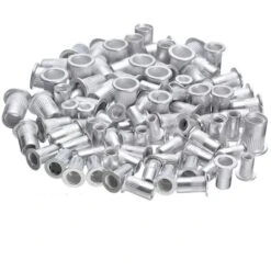 100 Pièces Écrou à Sertir M4 M5 M6 M8, Écrous De Rivet Insert Fileté, Écrous à Sertir En Acier Inoxydable, Utilisé Pour Réparer L'artisanat De Décoration De Meubles -Fischer Boutique 77277531 5