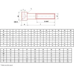 Vis Métaux Tête Cylindrique Hexagonale Creuse Ultima Brut Classe 10.9 DIN 912