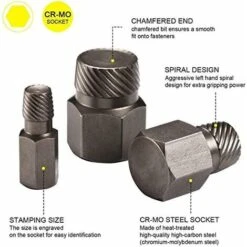 Lot De 25 Extracteurs De Vis à Tête Hexagonale Multi-cannelures En Acier à Haute Teneur En Carbone -Fischer Boutique 78189478 3