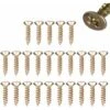100x Vis Fraisée Filet Complet Acier Bichromaté Cruciforme Uniquadrex Bois Aggloméré Meuble, M3 X 12 Mm -Fischer Boutique 78943808 1