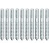 10x Vis à Double Filetage M4 X 20mm Assemblage Sans Tête Filetée Bois Meuble Fixation étagère Support -Fischer Boutique 79297295 1