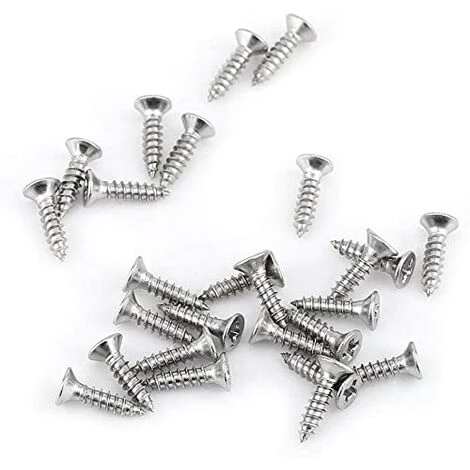 400pcs Vis à Tête Fraisée En Acier Inoxydable Vis à Tête Plat Cruciformes Vis à Bois 7 400pcs Vis à Tête Fraisée En Acier Inoxydable Vis à Tête Plat Cruciformes Vis à Bois – Image 5
