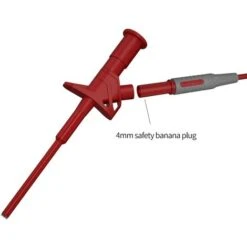 Pince à Crochet De Test Rapide Sonde De Test Flexible Haute Tension Isolée Professionnelle 4mm Prise Banane 1pcs Rouge -Fischer Boutique 79334747 3
