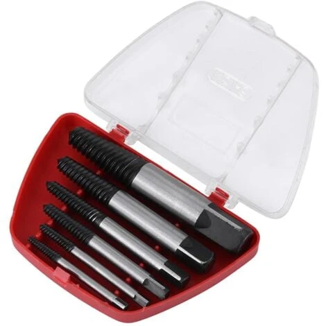 6pcs Extracteurs De Vis Cassée En Acier, Goujons, Boulons Cassés Endommagés 4mm-22mm 3 6pcs Extracteurs De Vis Cassée En Acier, Goujons, Boulons Cassés Endommagés 4mm-22mm