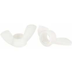 M8 Écrous à Oreilles Nylon Papillon écrou Main Torsion Serrage Attaches Blanc 20pcs