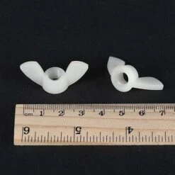 M8 Écrous à Oreilles Nylon Papillon écrou Main Torsion Serrage Attaches Blanc 20pcs -Fischer Boutique 80419377 5