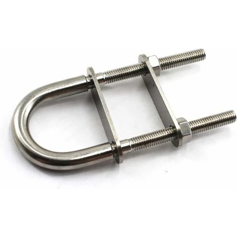 Lot De 4 Boulons D'arrimage En U M6 X 90 En Acier Inoxydable 304, 4 Lot De 4 Boulons D'arrimage En U M6 X 90 En Acier Inoxydable 304, – Image 2