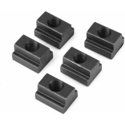 Acier T-Slot Écrou, Finition Noir Oxyde, 3/20,3 Cm -16 Threads, 5/20,3 Cm Hauteur, 9/40,6 Cm Slot Profondeur, (lot De 5), -Fischer Boutique 80604446 5