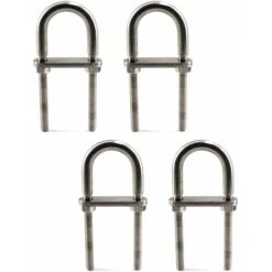 Lot De 4 Boulons D'arrimage En U M6 X 90 En Acier Inoxydable 304,