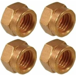 4x Ecrou D'échappement M10x1,50 Acier Cuivré M10 Clé 13mm DIN 14440 Pot Collecteur Voiture Moto Tracteur Tondeuse Engin Agricole