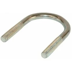 Boulon Avec étrier Universel En U Rond Acier Zingué Bride De Fixation Pour Tuyaux Tube Collier De Serrage Support Intérieur Extérieur Plomberie, M10 X 60mm