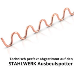 STAHLWERK Fil Ondulé / Fil Ondulé Set De 25 Pièces, Accessoires Smart Repair Pour Débosseleur / Lève-bosse / Appareil à Souder Par Points / Outil De Débosselage Pour La Réparation Professionnelle De C -Fischer Boutique 82628493 3