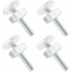 4pcs Tiges FiletĂ©es M10 Pour BarriĂšres Dâescaliers Et De Portes Kit De Fixation Par Pression Pour Portails Pour Chiens BĂ©bĂ© Animaux De Compagnie, BlancïŒ