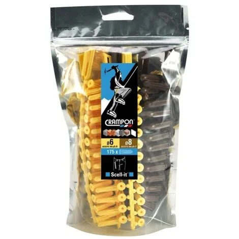 SACHET DE 175 CRAMPON DIA 6 ET 8 3 SACHET DE 175 CRAMPON DIA 6 ET 8