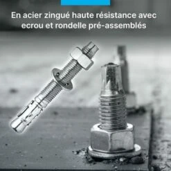 10 GOUJONS ACIER M12X100 MM 7 10 GOUJONS ACIER M12X100 MM -Fischer Boutique 86060421 3