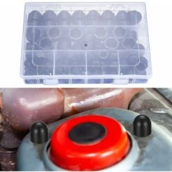 DHKLFA 145 Pièces Cache Boulons Capuchon à Vis, Plastique Écrous Dôme, Ecrou Protection Hexagonal, Boulons Capuchon Écrou De Boulons Noir Pour Machines Meubles Véhicules - M4/M5/M6/M8/M10/M12 -Fischer Boutique 86522615 3