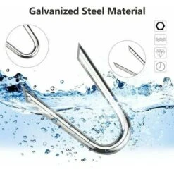 140 Pièces Crampons En Acier Galvanisé Crampillons Pour Cloture Crampillon Grillage 1.2 1.9cm Clou De Clture En Forme De U Agrafes Pour Clture Agrafe Galvanisée Grillage Pour Filets -Fischer Boutique 87199043 3