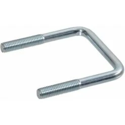 Boulon Avec étrier Universel En U Carré Acier Zingué Bride De Fixation Pour Tuyaux Tube Collier De Serrage Support Intérieur Extérieur Plomberie, M12 X 110mm