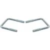 2x Boulon Avec étrier Universel En U Carré Acier Zingué Bride De Fixation Pour Tuyaux Tube Collier De Serrage Support Intérieur Extérieur Plomberie, M8 X 55mm