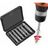 6 Pièces Endommagé Vis Extracteurs, Extracteur De Boulons Cassés En Acier HSS 4341 Avec Une Dureté Supérieure à 55 HRC,d'un Diamètre 2-12mm Pour Boulons Ou Vis Endommagés -Fischer Boutique 88804001 1