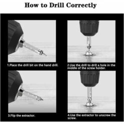 6 Pièces Endommagé Vis Extracteurs, Extracteur De Boulons Cassés En Acier HSS 4341 Avec Une Dureté Supérieure à 55 HRC,d'un Diamètre 2-12mm Pour Boulons Ou Vis Endommagés -Fischer Boutique 88804001 5
