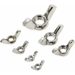 Écrous à Oreilles, 100 Pcs En Acier Inoxydable Filetage Métrique M8 Écrous à Oreilles Écrous à Oreilles M3 M4 M5 M6 M8 M10 M12 Kit D'assortiment D'écrous à Oreilles Pour Outils De Bricolage, -Fischer Boutique 89329281 3