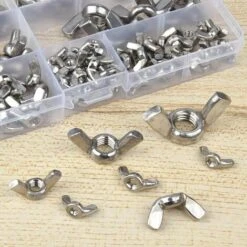 Écrous à Oreilles, 100 Pcs En Acier Inoxydable Filetage Métrique M8 Écrous à Oreilles Écrous à Oreilles M3 M4 M5 M6 M8 M10 M12 Kit D'assortiment D'écrous à Oreilles Pour Outils De Bricolage, -Fischer Boutique 89329281 4