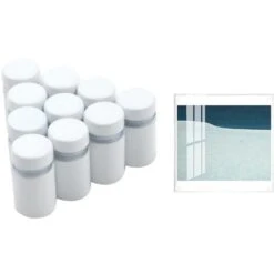 Publicité Vis Verre Standoff Miroir Clips Fixations Boulons - 12pcs Entretoise Pour Enseigne, Entretoise Pour Support D'enseigne Entretoise à Vis Pour Verre, Acier Inoxydable (Blanc 12x20mm)