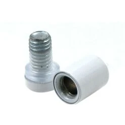 Publicité Vis Verre Standoff Miroir Clips Fixations Boulons - 12pcs Entretoise Pour Enseigne, Entretoise Pour Support D'enseigne Entretoise à Vis Pour Verre, Acier Inoxydable (Blanc 12x20mm) -Fischer Boutique 89947556 3