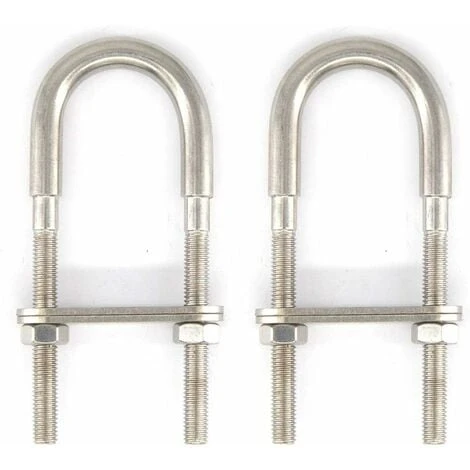 M6x90 Boulon En U En Acier Inoxydable 304 (2 Pièces) 3 M6x90 Boulon En U En Acier Inoxydable 304 (2 Pièces)