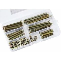 50 Pièces Boulons à Tête Hexagonale, Boulons Avec écrous Cylindriques, Boulons Avec Kit D'assortiment D'écrous Cylindriques, Pour Meubles, Lits De Bébé, Chaises