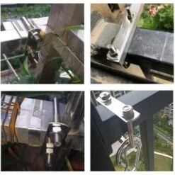 4 Pièces Boulons En U Boulons M6 U-Bolt 80 X 50 Mm, Boulon De U En Acier Inoxydable Avec Écrou Plaques Rondelle, Boulons De Serrage Pour Fixation Tuyaus, Pour Diamètres De Tuyaux Inférieurs à 50 Mm -Fischer Boutique 89947995 4