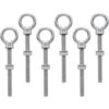 Boulons à Oeil M8 X 80 Mm Vis à Anneau M8 Avec Filetage Métrique En Acier Inoxydable Pour Fixation Et Suspension, 6 Pièces -Fischer Boutique 89947999 1