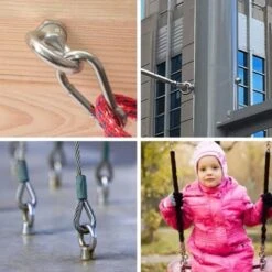 Boulons à Oeil M8 X 80 Mm Vis à Anneau M8 Avec Filetage Métrique En Acier Inoxydable Pour Fixation Et Suspension, 6 Pièces -Fischer Boutique 89947999 3