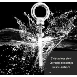 Boulons à Oeil M8 X 80 Mm Vis à Anneau M8 Avec Filetage Métrique En Acier Inoxydable Pour Fixation Et Suspension, 6 Pièces -Fischer Boutique 89947999 5