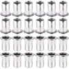60 Pièces 304 Ecrou A Sertir M8 En Acier Inoxydable Tête Plate Ecrou Aveugle Rivet Fileté Ecrou A Rivet Pour Pince à Insert Fileté
