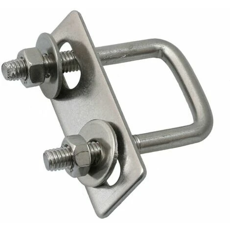 Neige-Boulons D'écrousses De 6 Mm De Diamètre Boulons En U Avec Plaques Arrière-boulle En U Pour La Fixation Du Tuyau 4 Neige-Boulons D'écrousses De 6 Mm De Diamètre Boulons En U Avec Plaques Arrière-boulle En U Pour La Fixation Du Tuyau – Image 2