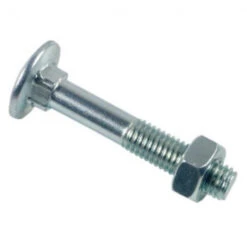 Boulon Tête Ronde Collet Carré 8 X 140 Mm Zingué - Boite De 50 Pcs - Diamwood BTRCC0814002B