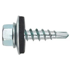 250 Vis Autoperceuses, Tête Hexagonale 8 De 4,8 X 19 Mm Zingué Spécial Bac Acier - AFZN144819 - Index