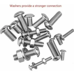 Lot De 520 Assortiment Vis Inox M3 M4 M5 M6 M��trique �� T��te Ronde, Ecrous Hexagonale Et Plate Rondelle Avec Bote De Rangement, -Fischer Boutique 90828715 2