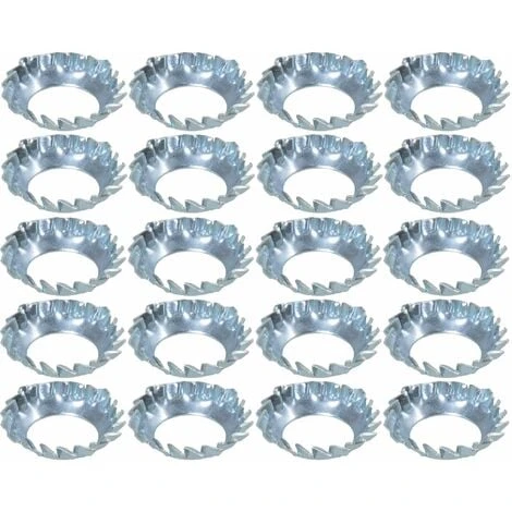 20x Rondelle évantail à Denture Extérieure Rondelle Frein Dentelée En Acier Zingué DIN 6798 Forme V Dent Fixation Vis Boulon Quincaillerie Electricité, M10 X 19 X 0,4mm 3 20x Rondelle évantail à Denture Extérieure Rondelle Frein Dentelée En Acier Zingué DIN 6798 Forme V Dent Fixation Vis Boulon Quincaillerie Electricité, M10 X 19 X 0,4mm