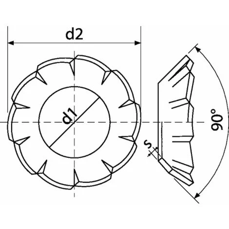 20x Rondelle évantail à Denture Extérieure Rondelle Frein Dentelée En Acier Zingué DIN 6798 Forme V Dent Fixation Vis Boulon Quincaillerie Electricité, M10 X 19 X 0,4mm 4 20x Rondelle évantail à Denture Extérieure Rondelle Frein Dentelée En Acier Zingué DIN 6798 Forme V Dent Fixation Vis Boulon Quincaillerie Electricité, M10 X 19 X 0,4mm – Image 2