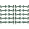 20x Vis à Tête Bombée Collet Carré DIN 603 En Acier Zingué Avec écrou Qualité 4.6, M6 X 16mm