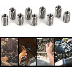 10 Pièces M4 X 0.7mm Filetage Femelle M6 X 1mm Filetage Mâle Inserts écrou Réducteur En Acier Inoxydable Pour Ordinateurs Lampes Moules équipement Mécanique -Fischer Boutique 92680240 5