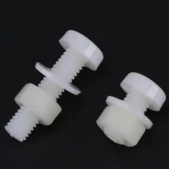 150pcs Coffret De Vis Boulons Écrous Noix Rondelles Assortiment Kit En Nylon Blanc M2 M2.5 M3 M4 M5 -Fischer Boutique 92680241 5